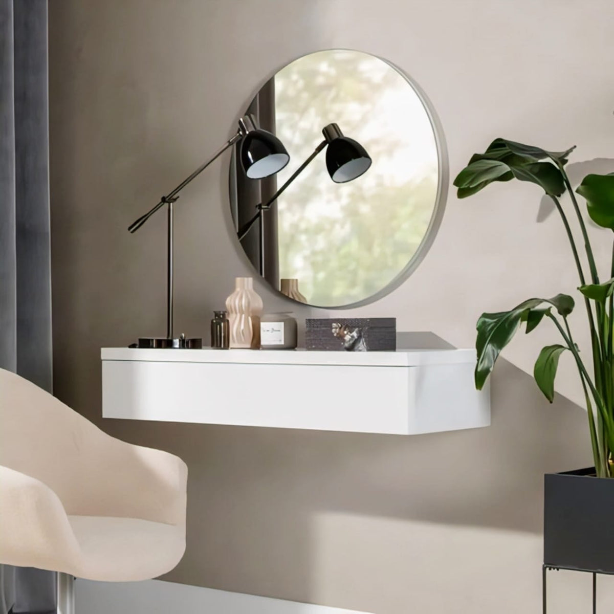 Axlosh Vanity + Wall Mirror